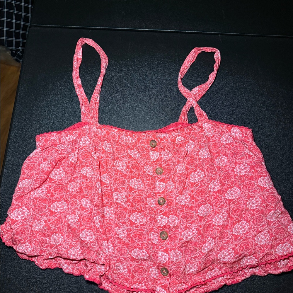 Free People Pink Sweet Caroline Tank Top